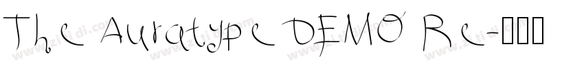 The Auratype DEMO Re字体转换
